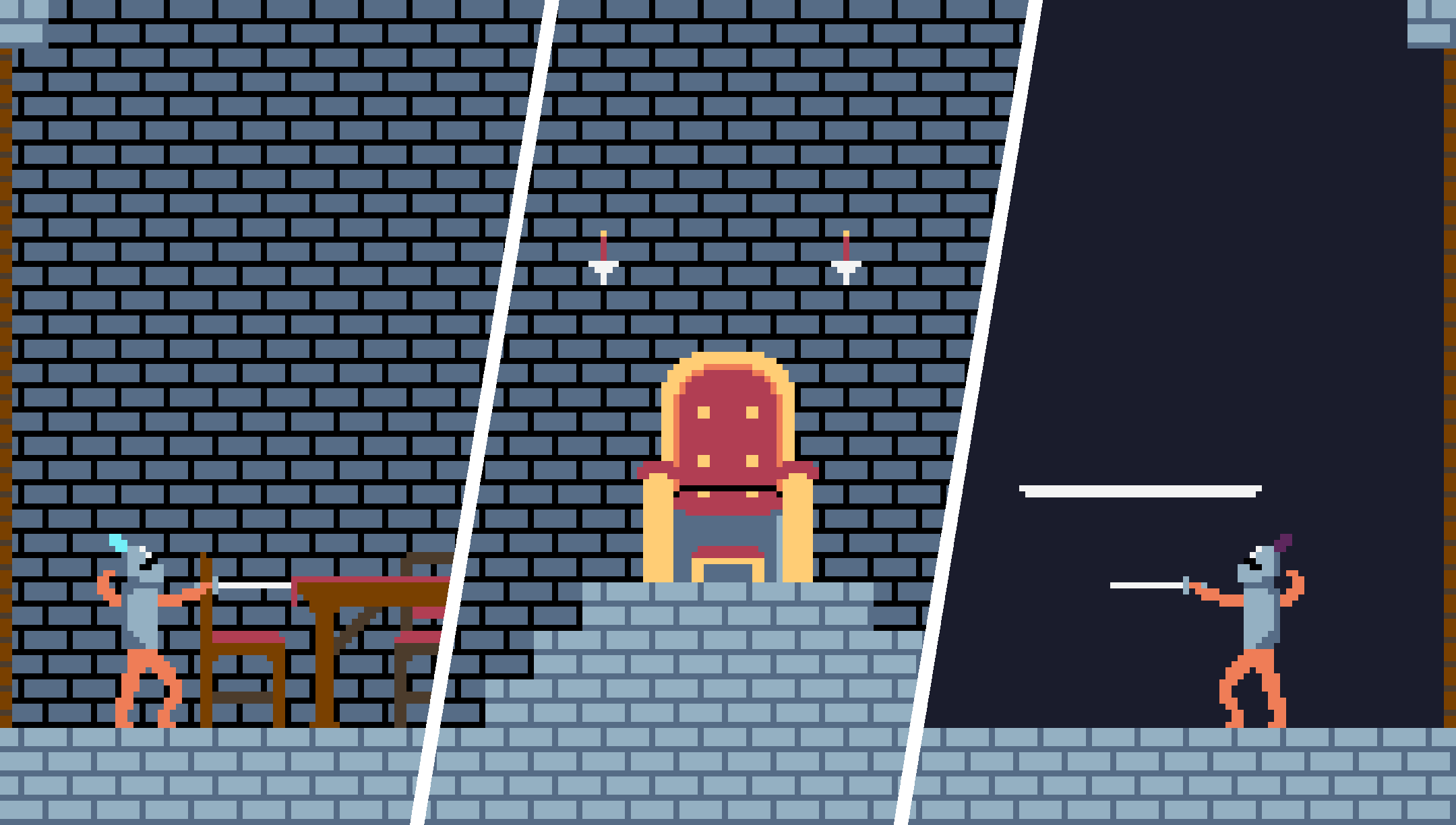 Core gameplay focuses on a fast-paced 1v1 with ranged and melee attacks.